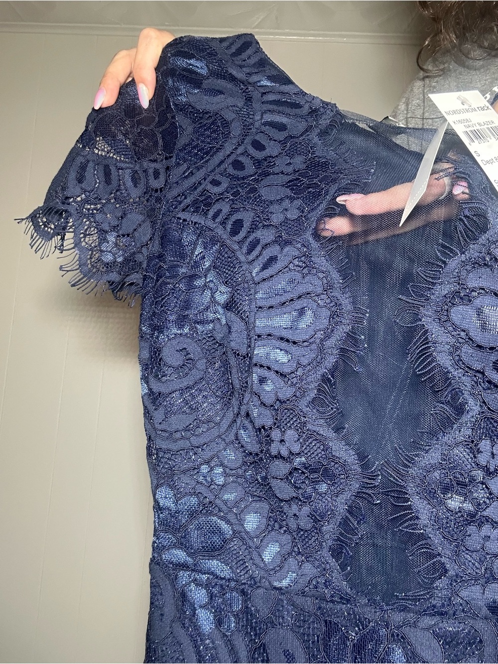 Nordstrom Navy Lace Cocktail Dress